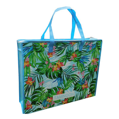 Bolso de compras de tamaño personalizado ecológico reutilizable con doble mango