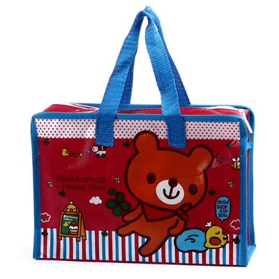 Personalizar publicidad bolso de plástico no tejido de plástico reciclado