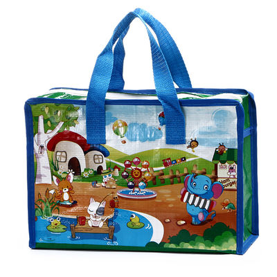 Personalizar publicidad bolso de plástico no tejido de plástico reciclado