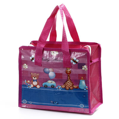 Personalizar publicidad bolso de plástico no tejido de plástico reciclado