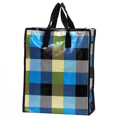 Bolsas laminadas de color Pp sin tejido Bolsas biodegradables con cremallera Bolsa de compras sin tejido 50cm