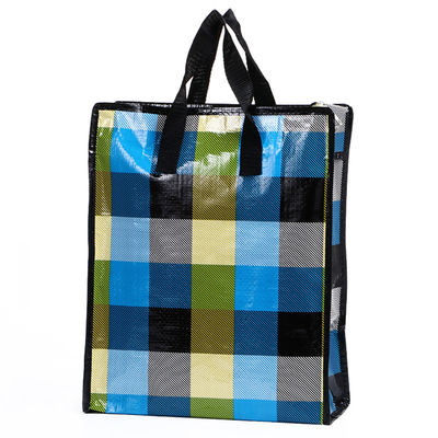 Bolsas personalizadas impermeables laminadas de tejido con mangos de tejido fuerte