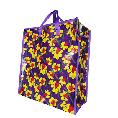 bolsas de compras reciclables/ bolsas de tejido de pp de gran tamaño