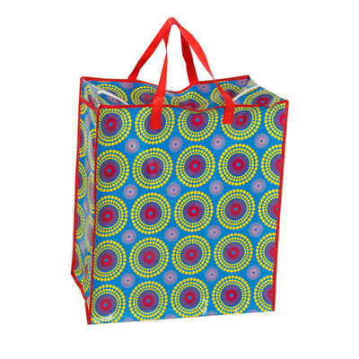 bolsas de compras reciclables/ bolsas de tejido de pp de gran tamaño