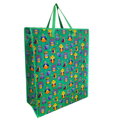 bolsas de polipropileno tejidas de promoción personalizadas con mango