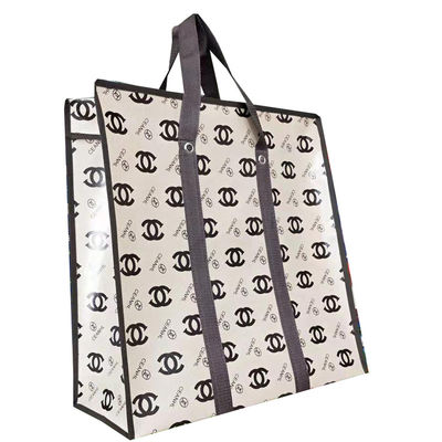 Imagen personalizada Bolsas de comestibles no tejidas Bolsas laminadas de compras PP Eco amigable Bolsa no tejida