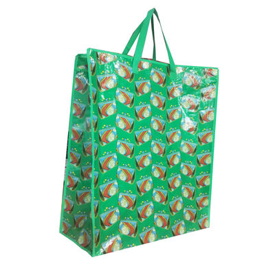 Imagen personalizada Bolsas de comestibles no tejidas Bolsas laminadas de compras PP Eco amigable Bolsa no tejida