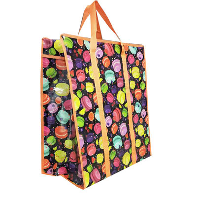 Bolso de compras laminado de nuevo diseño con doble tirador de cremallera