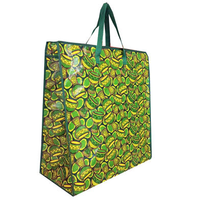 Bolso de compras laminado de nuevo diseño con doble tirador de cremallera