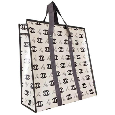 Reutilizables Eco-friendly Blank Canvas Cotton Tote Bolsas de compras de comestibles con logotipo impreso a medida