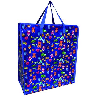 Bolsa de compras de tejido de PP reutilizable a medida Recicla Bolsa de tejido de polipropileno de comestibles de PP laminada