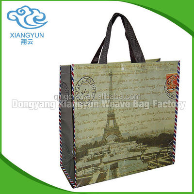 Bolsa de compras plegable de camuflaje grande Bolsas de comestibles personalizadas de tejido PP