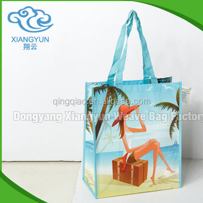 Bolsa de compras plegable de camuflaje grande Bolsas de comestibles personalizadas de tejido PP