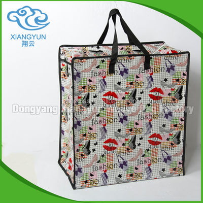 Bolsa de compras plegable de camuflaje grande Bolsas de comestibles personalizadas de tejido PP