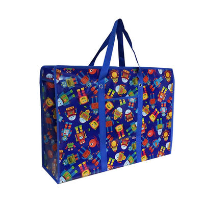 Bolsas de compras de productos alimentarios sin tejido laminados bolsas con cremallera bolsas de mano larga bolsas de bolsa reutilizables