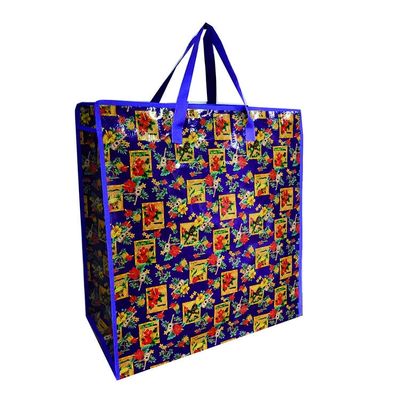 Bolsas de compras de productos alimentarios sin tejido laminados bolsas con cremallera bolsas de mano larga bolsas de bolsa reutilizables