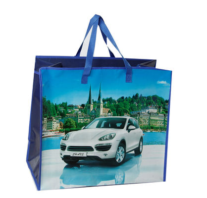 Bolsa de compras de tejido de polipropileno ecológico/impresión en gravura de bolsas de tejido de pp