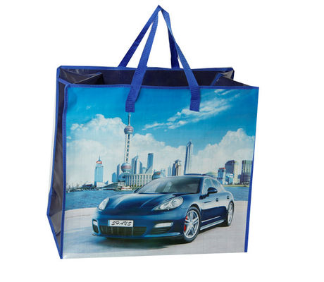 Bolsa de compras de tejido de polipropileno ecológico/impresión en gravura de bolsas de tejido de pp