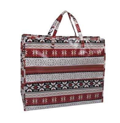 Bolsa de compras impermeable de tejido mango de nylon personalizable capacidad de carga de impresión 20-50 kg