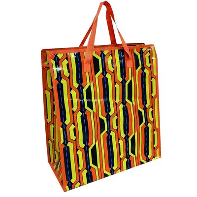 Bolsas personalizadas con logotipo con mango tejido Bolsas de compras fuertes y ecológicas