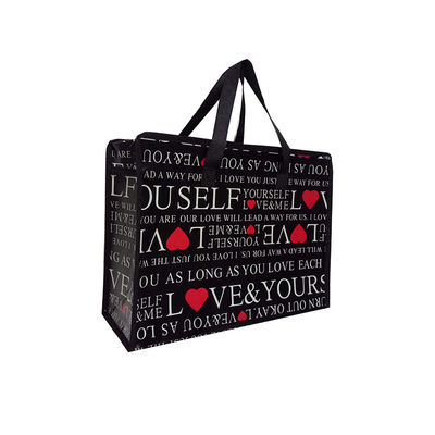 Bolsa de compras sin tejido con logotipo personalizado con impresión CMYK