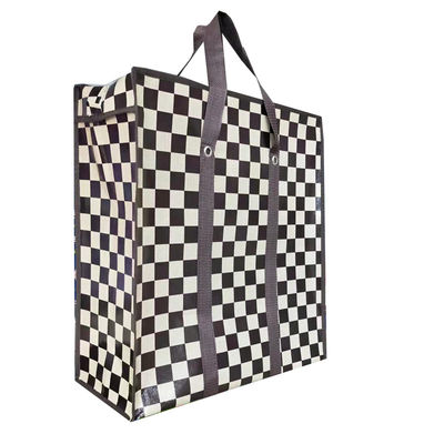Bolsa de cierre de lienzo ajustable de 180 Gsm con revestimiento de Pp doble cierre y diseño unisex