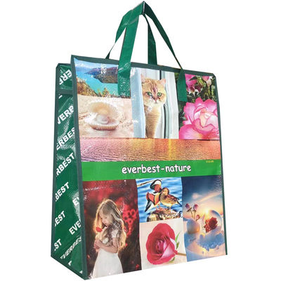 Bolsas laminadas de tejido de compras impermeables de tamaño medio