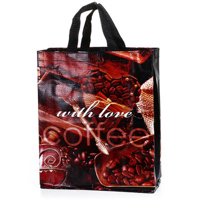 Sacos tejidos laminados de diseño personalizado Bolsas con mango tejido y cierre de cremallera