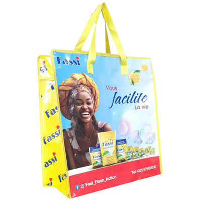 Bolso de compras de paquete diario impermeable con revestimiento de PVC ajustable