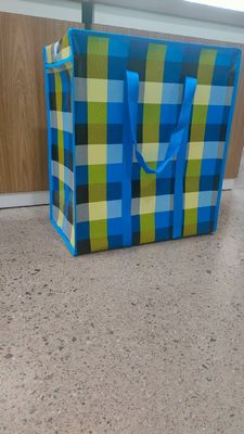 Waterproof PP Check Bag with Top Handle and Adjustable Strap