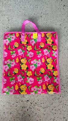 Bolsa plegable no tejida reutilizable con cierre de cremallera duradera y ecológica